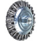Koniskā drāšu birste KBG CT tērauda 125x15/M14 0,5mm, Pferd