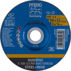 Griezējdisks un slīpdisks PSF DUO Steelox 150x3,5mm, Pferd