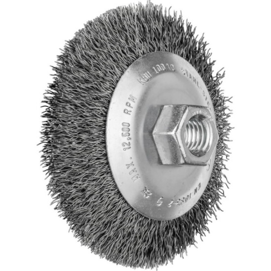 Koniskā drāšu birste KBU Steel, 5gab., 100x10/M14x2 0,35mm, Pferd