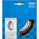 Koniskā drāšu birste KBG CT tērauda 125x15/M14 0,5mm, Pferd