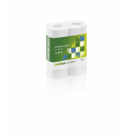 Papīra virtuves dvieļi Comfort/ 2-slāņu/ 2 ruļļi, Satino by WEPA