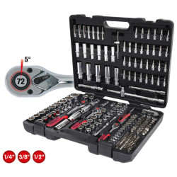Instrumentu komplekts CHROMEplus 1/4+3/8+1/2'' 195 gab., KS Tools