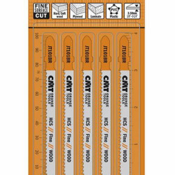 Figūrzāģa asmens kokam HCS, 5 gab. 75x2.5mm Z10TPI, CMT