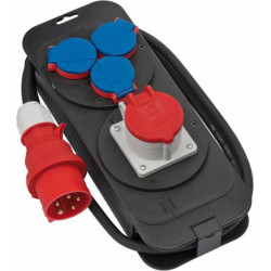 Strāvas sadale2m 1CEE400V+3x230V H07RN-F 5x1,5 16A rub.cable, Brennenstuhl