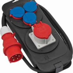 Strāvas sadale2m 1CEE400V+3x230V H07RN-F 5x1,5 16A rub.cable, Brennenstuhl