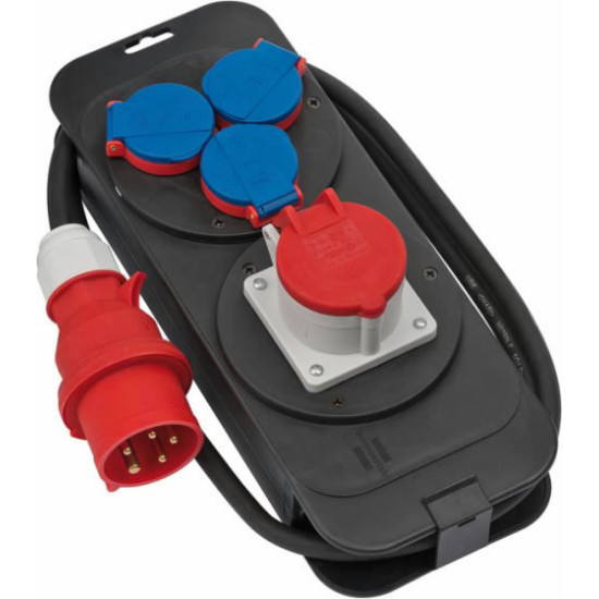 Strāvas sadale2m 1CEE400V+3x230V H07RN-F 5x1,5 16A rub.cable, Brennenstuhl