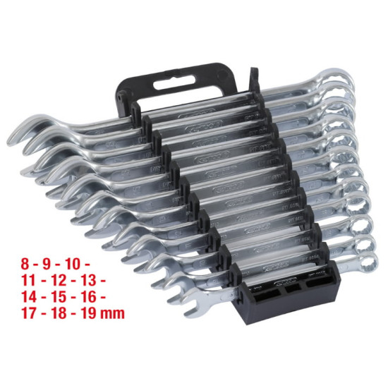 Kombinēto uzgriežņu atslēgu komplekts 8-19 mm, 12 gab., KS Tools