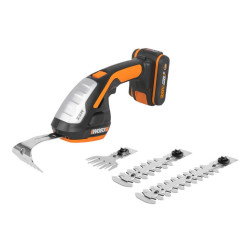 Akumulatora zāles/dzīvžoga šķēres WG801E, Worx