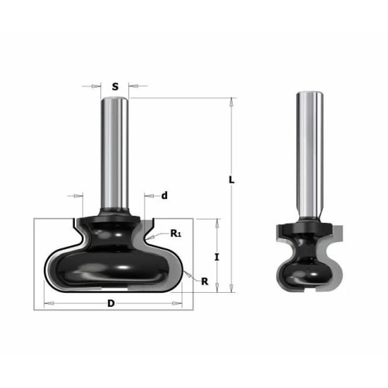 Frēzes asmens S=8mm, D=38,1mm, CMT
