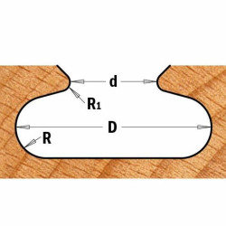 Frēzes asmens S=8mm, D=38,1mm, CMT
