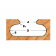 Frēzes asmens S=8mm, D=19,05mm, CMT