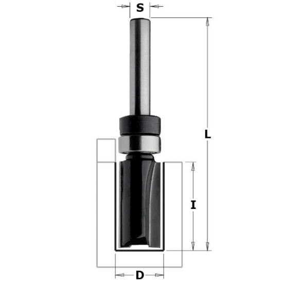 Frēzes asmens bit S=8mm, D=16mm, CMT