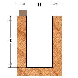 Frēzes asmens bit S=8mm, D=16mm, CMT