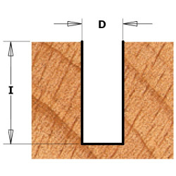 Frēzes asmens ar centra uzgali S=8mm, D=16mm, CMT