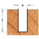 Frēzes asmens ar centra uzgali S=8mm, D=16mm, CMT