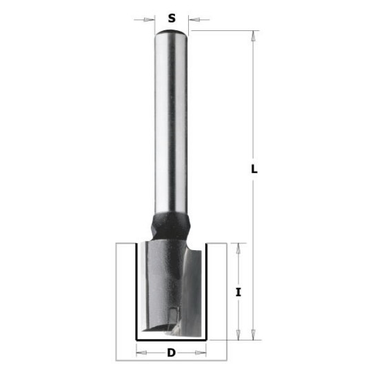 Frēzes asmens ar centra uzgali S=8mm, D=12mm, CMT