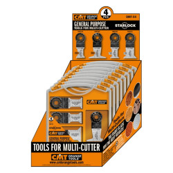 Multiinstrumenta asmeņu komplekts kokam 4 gab. STARLOCK, CMT