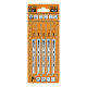 Figūrzāģa asmens kokam, 5 gab. 90x2-3mm Z8-12TPI, CMT