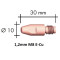 Kontaktdīze E-Cu M8x30x10 - 1,2mm, Binzel