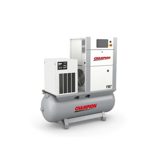 Skrūves kompresors 7,5kW FM7/CT/270 ar iebūvētu g. žāvētāju, Champion