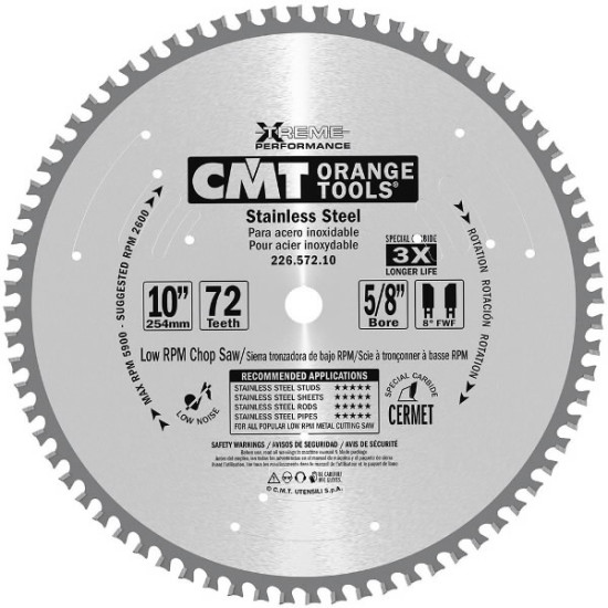 Zāģripa Inox 355x2,2/25,4mm Z90, CMT