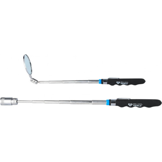 Teleskopisks spoguļa D52mm un magnēta 2kg komplekts, g.620mm, Brilliant Tools