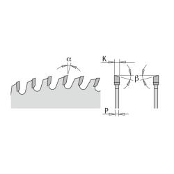 Zāģripa kokam 160x2,2/1,6x20mm Z48 a=5° b=15° ATB INDUSTRIAL, CMT