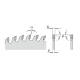 Zāģripa kokam 160x2,2/1,6x20mm Z48 a=5° b=15° ATB INDUSTRIAL, CMT