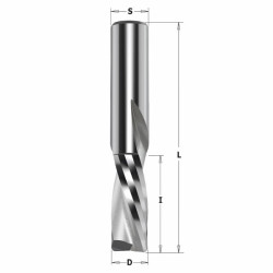 Koka frēzes uzgalis Z2 S.T.C.D=4X15X60 S=8 RH, CMT