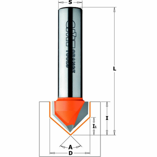 Frēzes asmens 90 ° TCT S=8 D=12,7X12,7, CMT