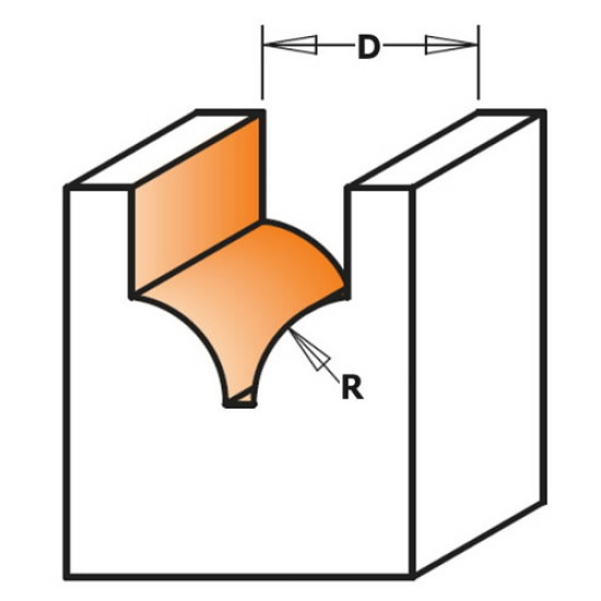 Frēzes asmens HM S=8 D=10 R=5, CMT