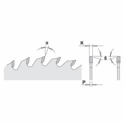 Zāģripa kokam 235x2.8/1,8x30mm Z48 a=15° b=15° ATB, CMT