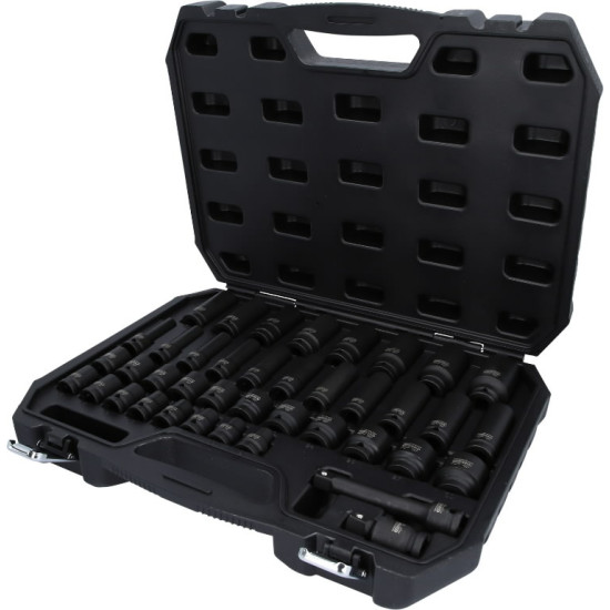 Triecienmuciņu komplekts 1/2´´, garās un īsās, 9-30mm 40pcs, KS Tools