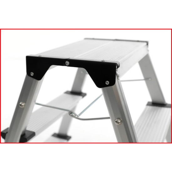Kāpnes ar platformu, 3 pakāpieni, 600 mm, KS Tools