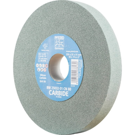 Slīpdisks BW CN CARBIDE 250x32/51mm P80, Pferd