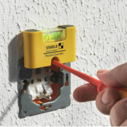 Līmeņrādis Pocket Electric 7cm, Stabila