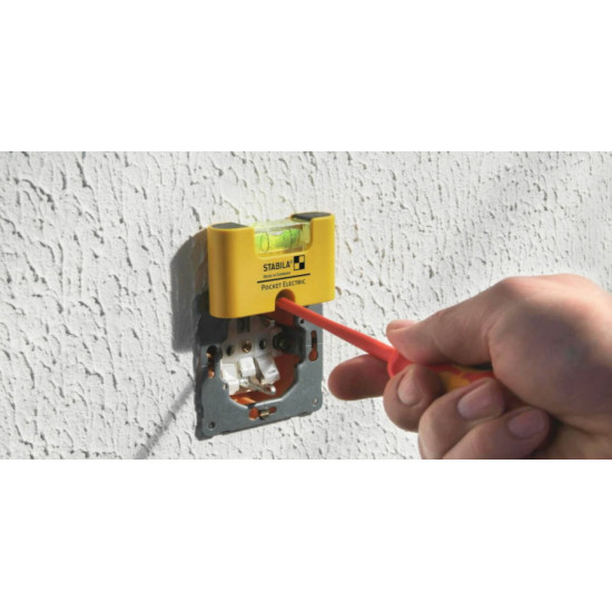 Līmeņrādis Pocket Electric 7cm, Stabila
