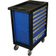 Tool cabinet with 7 drawers, empty, black, Brilliant Tools