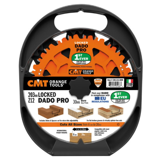 Dado Pro komplekts 203x6-20/30mm Z12 a-12neg ß FTG+ATB, CMT
