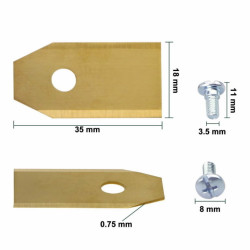 Asmeņu komplekts Husqvarna/Gardena Extreme - 9 gab, Auto-Mow