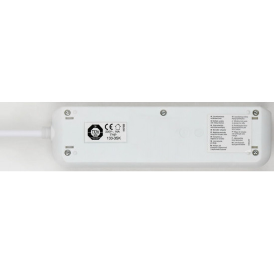 Pagarinātājs 3m Eco-Line H05VV-F 3G1,5, 10 kontaktligzdas, Brennenstuhl