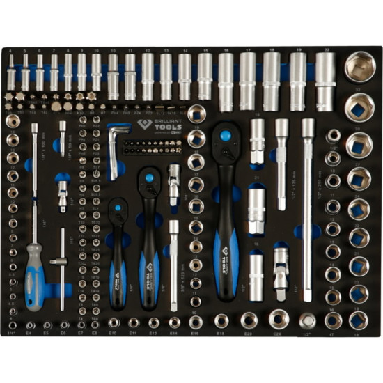 Instrumentu rati ar 7 atviktnēm un 473 premium instrumentiem, Brilliant Tools