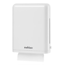 Interfold Slim folded paper towel dispenser/ large PT2, Satino by WEPA