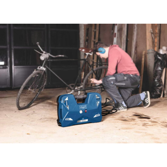 Bezeļļas kompresors Aircase, 2L tilpne + piederumi, Scheppach