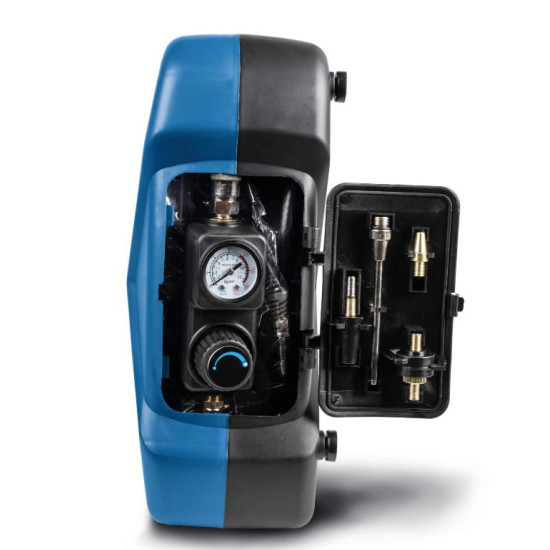 Bezeļļas kompresors Aircase, 2L tilpne + piederumi, Scheppach