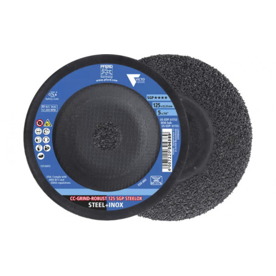 Slīpdisks CC-Grind-Robust Steelox 125mm SGP Victograin, Pferd