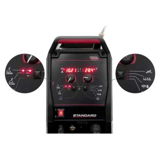 MIG/MAG metināšanas iekārta Powertec i250C Standard (ar degl, Lincoln Electric