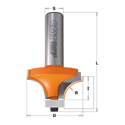 Frēzes asmens malu noapaļošanai ar gultni HW R=1 D=14,7 I=10 R=1 D=14,7 I=10 S=8, CMT