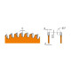 Zāģripa laminātam alumīnijam Industrial Line HW 160x2,2/1,6x 160x2,2/1,6x20mm Z40 a=-6° b=TCG, CMT
