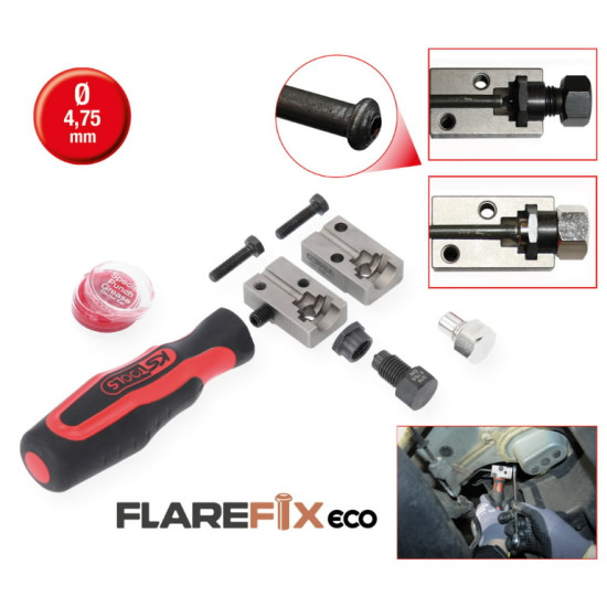 Unversālais bremžu cauruļu valcetājsFLAREFIXeco 4.75 mm FLAR FLAREFIXeco, KS Tools